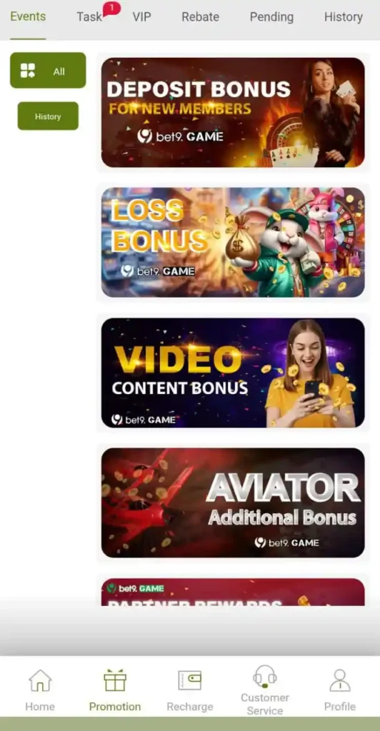 bet9 app promotions